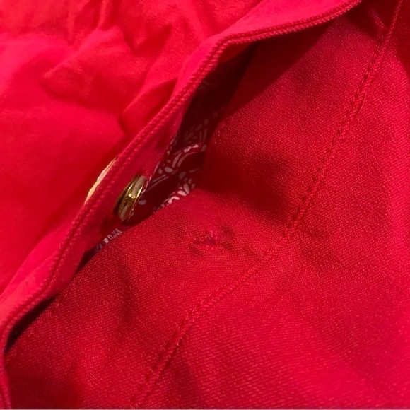 Chico’s Roll Tab Snap Down Jacket Fuchsia 0 - Picture 3 of 5